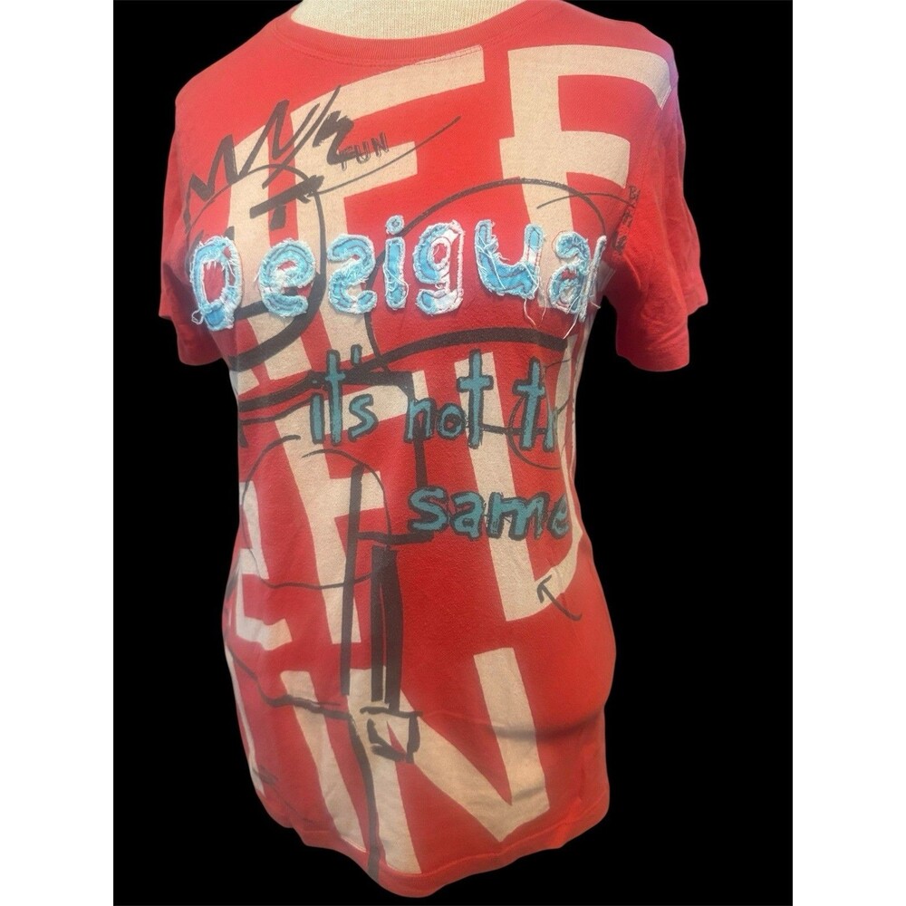 Disigual Y2k Kids Size 13/14 Graphic Tshirt